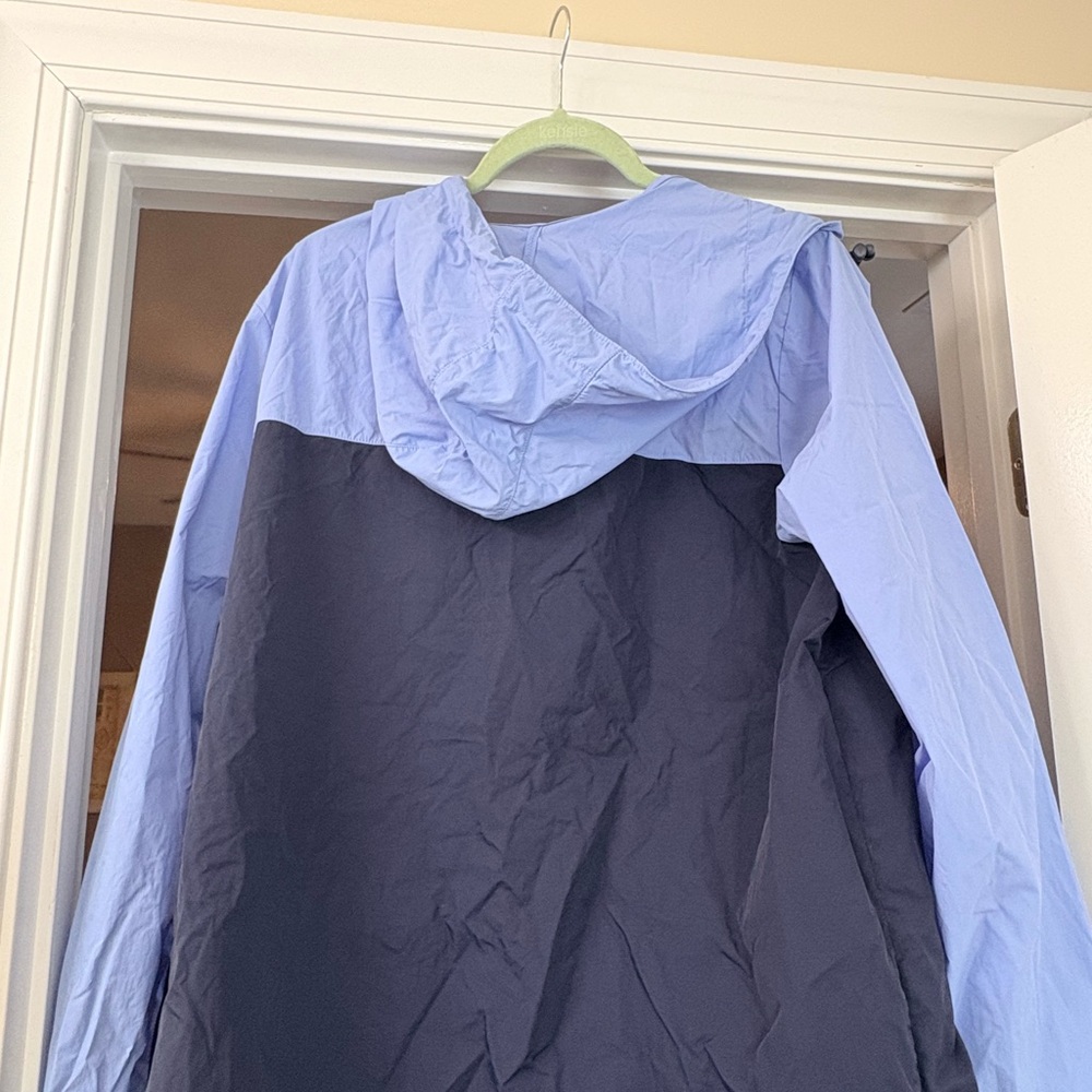 Two-Tone Hooded Windbreaker